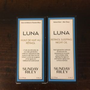 Sunday Riley Luna Sleeping Oil! NEW!! 2 x 5 ml!!